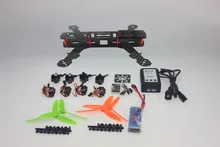 JMT 4-Axis Aircraft Kit with Carbon Fiber Frame+Motor+ESC+QQ Flight Controller+Battery+6Ch Transmitter and Receiver