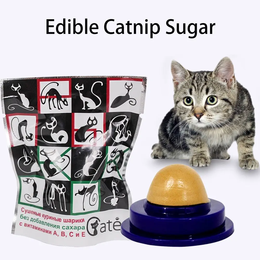 

Long Effect Edible Catnip Sugar Cat Nutrition Cream Licking Solid Candy Kittens Healthy Care Cat Snack Energy Sweet Ball