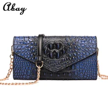 Для женщин Aligator дизайнерская сумка с клапаном через плечо, кожаная сумка на плечо сумка с клапаном на цепочке сумка Зеленый вечерние сумки