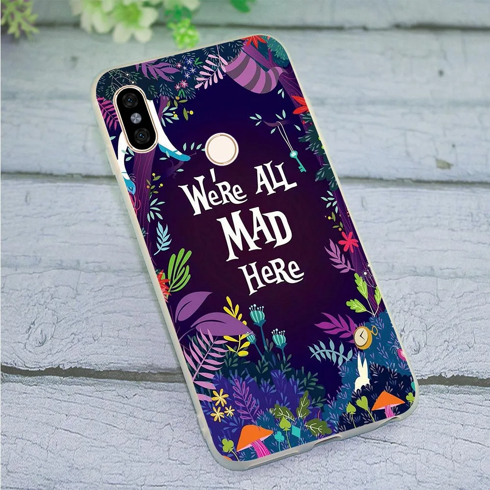 Чехол для телефона Xiaomi mi 9 Alice in Wonderland Case 8 Lite Red mi 6 Pro 4X A2 A1 9se 4A 5 Plus 5A Prime 6A Note 7 Backshell