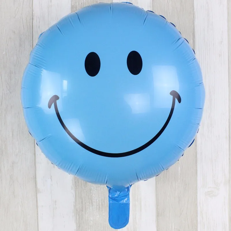 50 шт улыбающееся лицо гелиевая фольга Воздушные шары День рождения украшения детская Свадебная вечеринка поставщик надувные воздушные шары