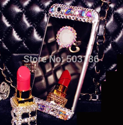 

For Huawei P8 P9 P10 Plus P20 P30 Lite Mate 20 10 Pro 3 3i 4 P Smart 2019 Diamond Silicone Cover Mirror Rhinestone case