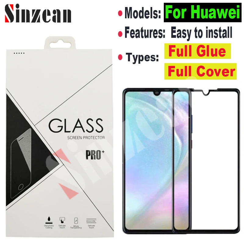 100 шт. для Huawei Mate 30 lite/P40 lite/P30 lite/Mate 20/P20 Pro /P40 полное клеевое закаленное стекло
