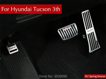 

Refit Accelerator Oil footrest Pedal Plate Clutch Throttle Brake Foot Pedal Treadle 3pcs/set For Hyundai Tucson 3th 2017 2018