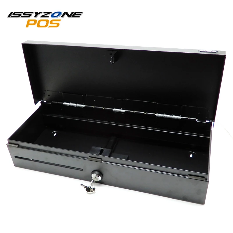 

ISSYZONEPOS Cash Box POS Cash Drawer Adjustable 8 Coins 6 Bills with RJ11/RJ12/USB interface Check Hole Safety IPCD13