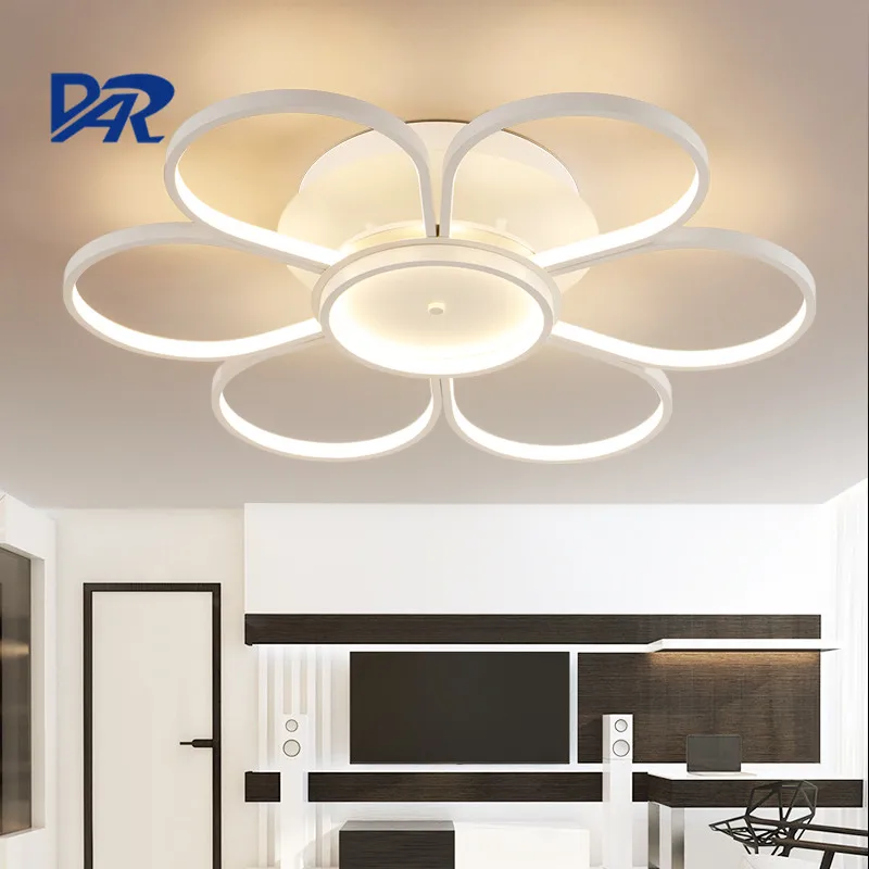 

DAR 4/6/7 Heads Led Acrylic Ring Ceiling Light AC 110V 220V Surface Mounted Decorative Lighting Fixtures plafondlamp iluminacion
