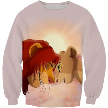 

Kids Sweatshirts Cartoon Hoodies Lion King Printed 3D Hoodies Baby boy Cute Hooded Pullover Casual Pocket Outwear Novelty Coat