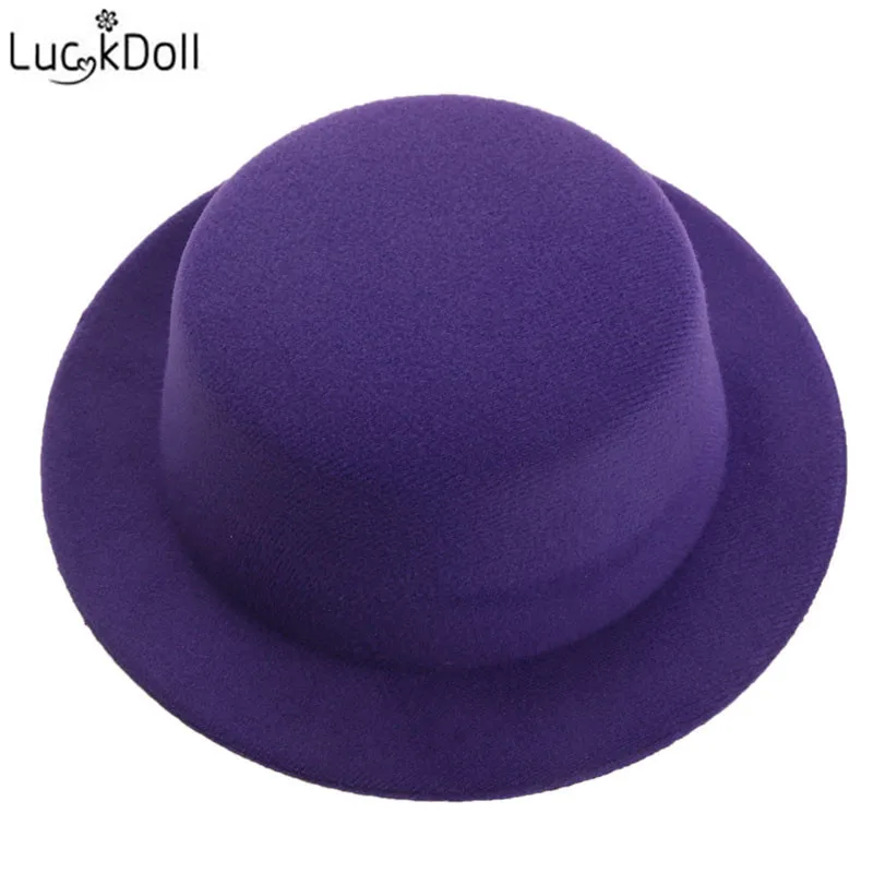 LUCKDOLL модные новые конфетного Цветной шерсть с плоским верхом шапка аксессуары для игрушечной куклы для 18 дюймов американская кукла лучший подарок