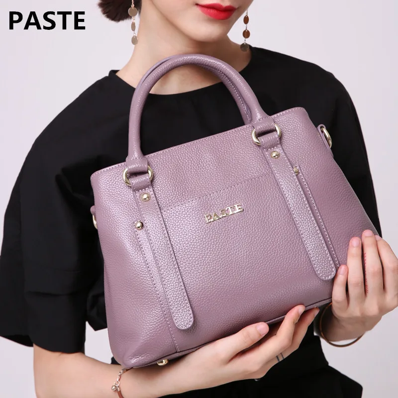 

100% Luxury genuine leather handbag female shoulder crossbody bags high quality cow leather totes messenger bag sac a main purse