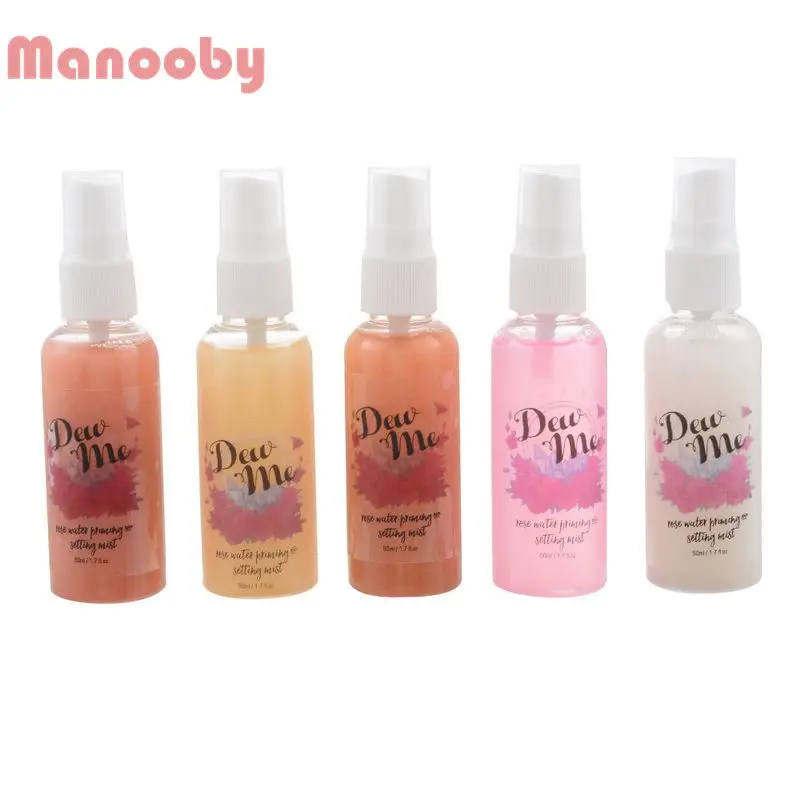 Manooby New 1PC Rose Water Long-Lasting Makeup Spray Moisturizer Oil-control Brighten Natural Primer | Красота и здоровье