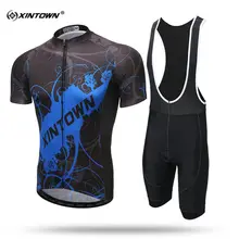 XINTOWN New Summer Short Sleeve Cycling Jersey Set Comfortable MTB Bike Clothing Bicycle Jerseys For Men Pro R Jersey