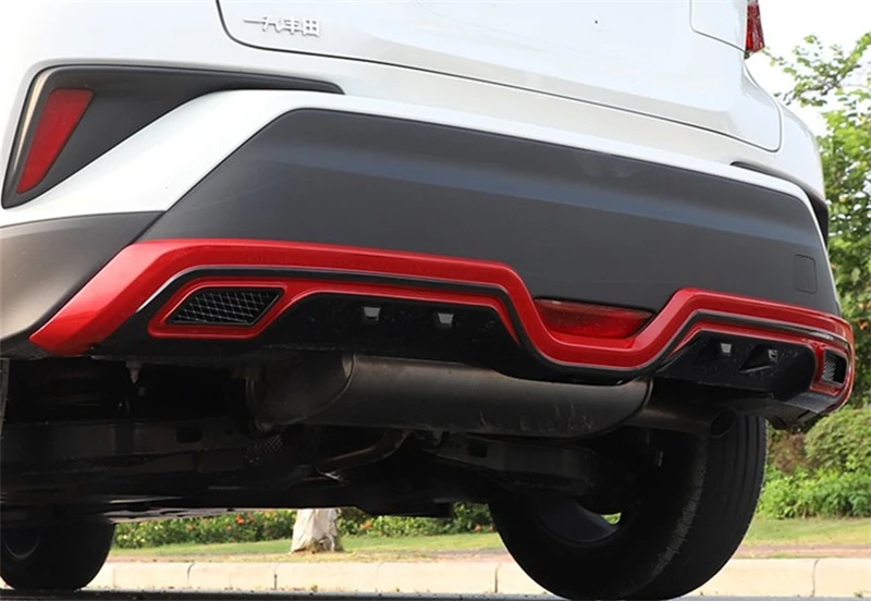Защитная противоскользящая панель для заднего бампера TOYOTA C HR CHR 2016 2017 2018