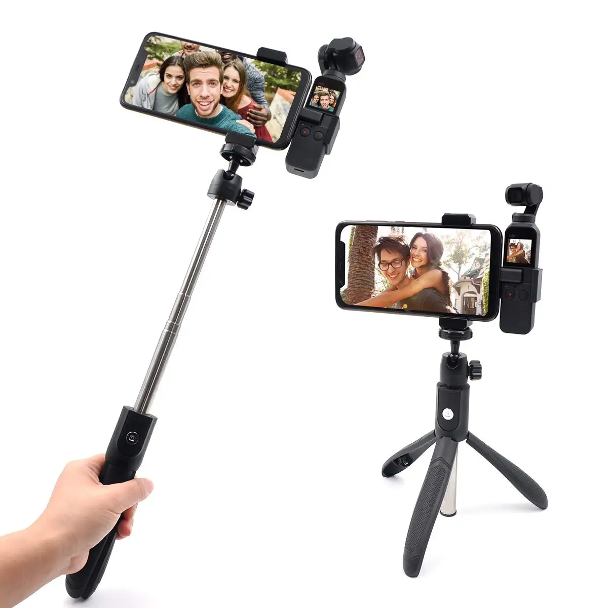 

Selfie Stick Accessories OSMO Pocket Fixed Extension Bracket, Multifunctional Extendable Tripod for DJI OSMO Pocket