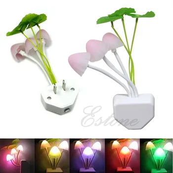 

YAM Creative Romantic Colorful Mushroom Light Sense Control Led Night Wall Lamp Lightweight and Shatter-resistant