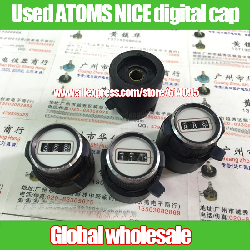 

1pcs Used second hand ATOMS NICE digital cap hole 6.4MM