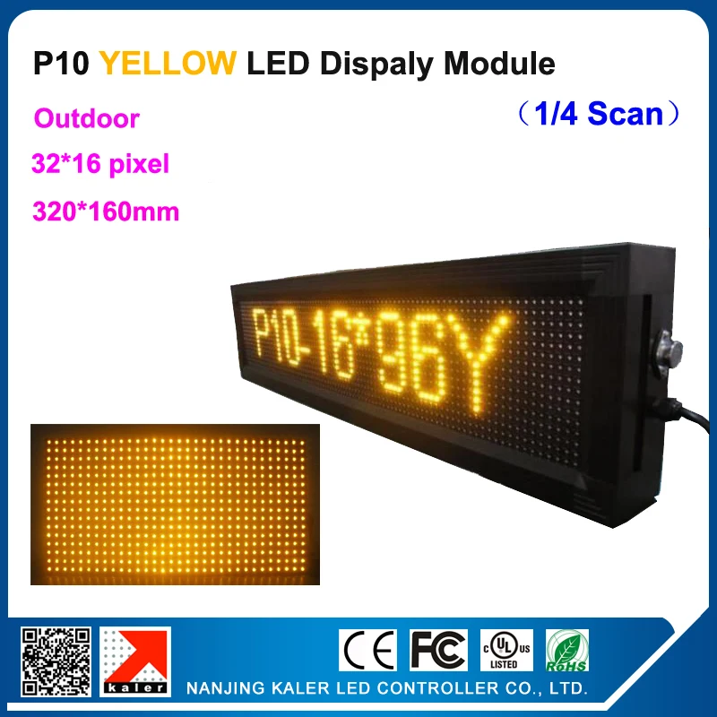 Светодиодный знак p10 25x105 см желтый цвет светодиодный дисплей 9 8 дюйма x 41 более