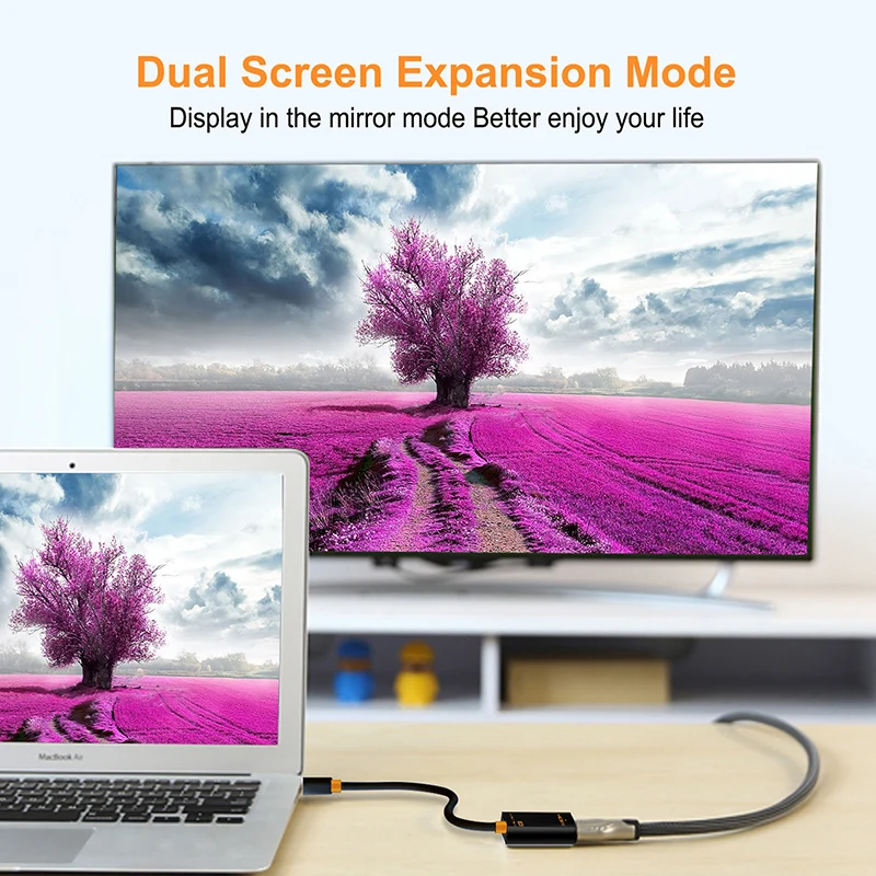 Cabletime Thunderbolt Mini DP to HDMI 4K Cable Mini DisplayPort to HDMI Adapter 4Kx2K for MacBook Pro Air iMac projector