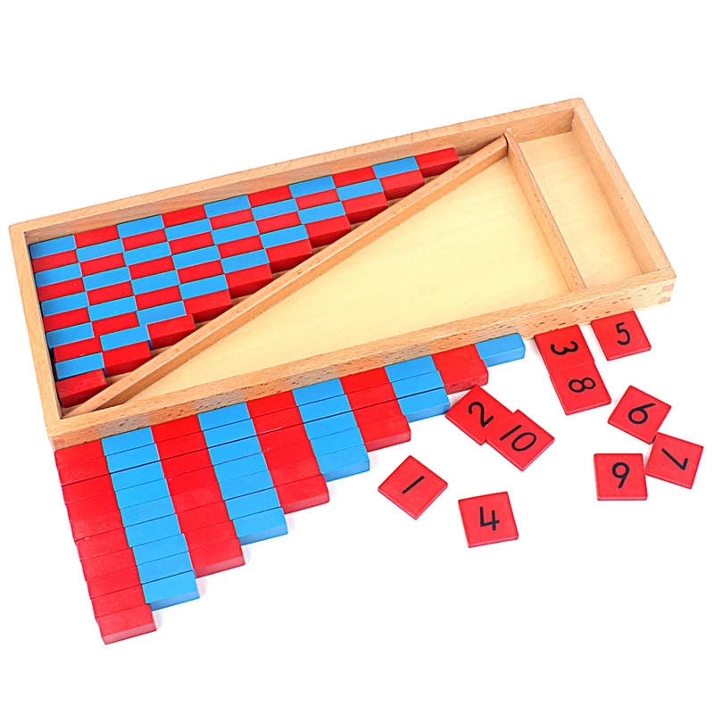  Baby Toy Small Numerical Rods Montessori Mathematics 1-25CM Red & Blue Rods Math Toy Learning & Edu