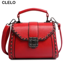 CLELO Black Handbags Retro Designer Bag Female Brand Flap Small Bag Women Shoulder Crossbody Bags Clutch Purse bolsa feminina