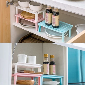 

Multi-function Double Layer Tray Bracket Foldable Microwave Oven Heating Rack Steaming Rack