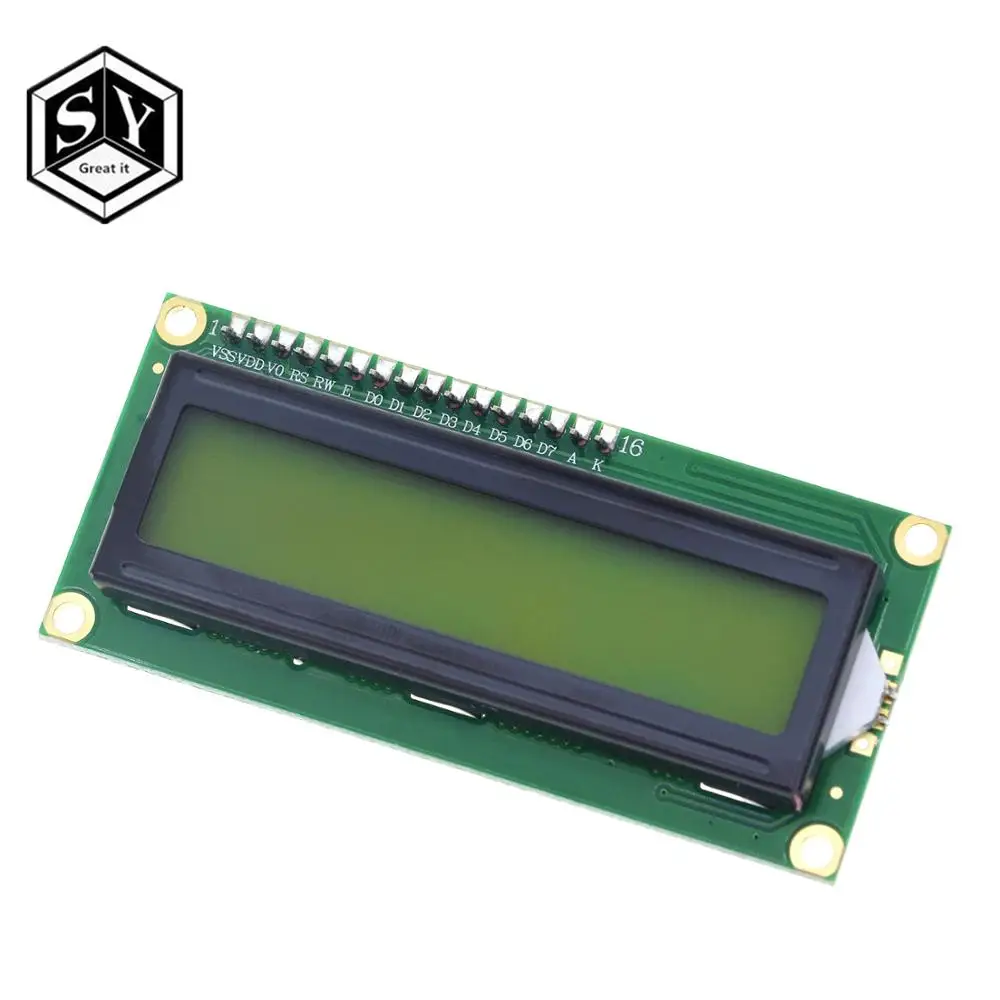 Плата адаптера GREAT IT LCD 1602 + I2C Модуль синий/зеленый экран PCF8574 IIC/I2C 1602|ЖК-модули| |