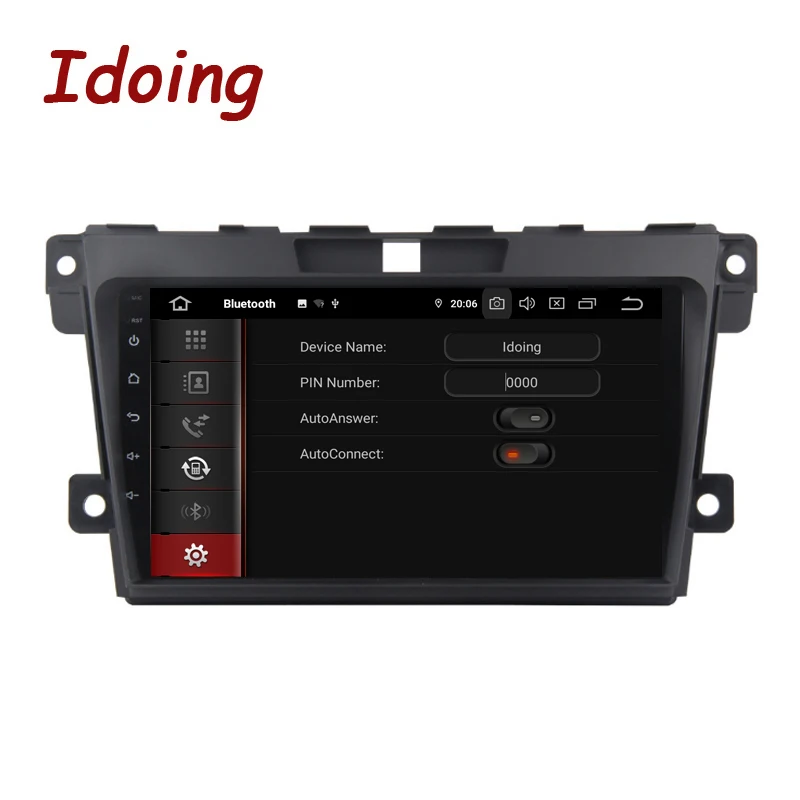Excellent Idoing 9"2.5D Car Radio Multimedia Android 9.0 Video Player Navigation GPS For Mazda Cx-7 cx7 cx 7 2008-2015 4G+64G NO 2 Din DVD 1