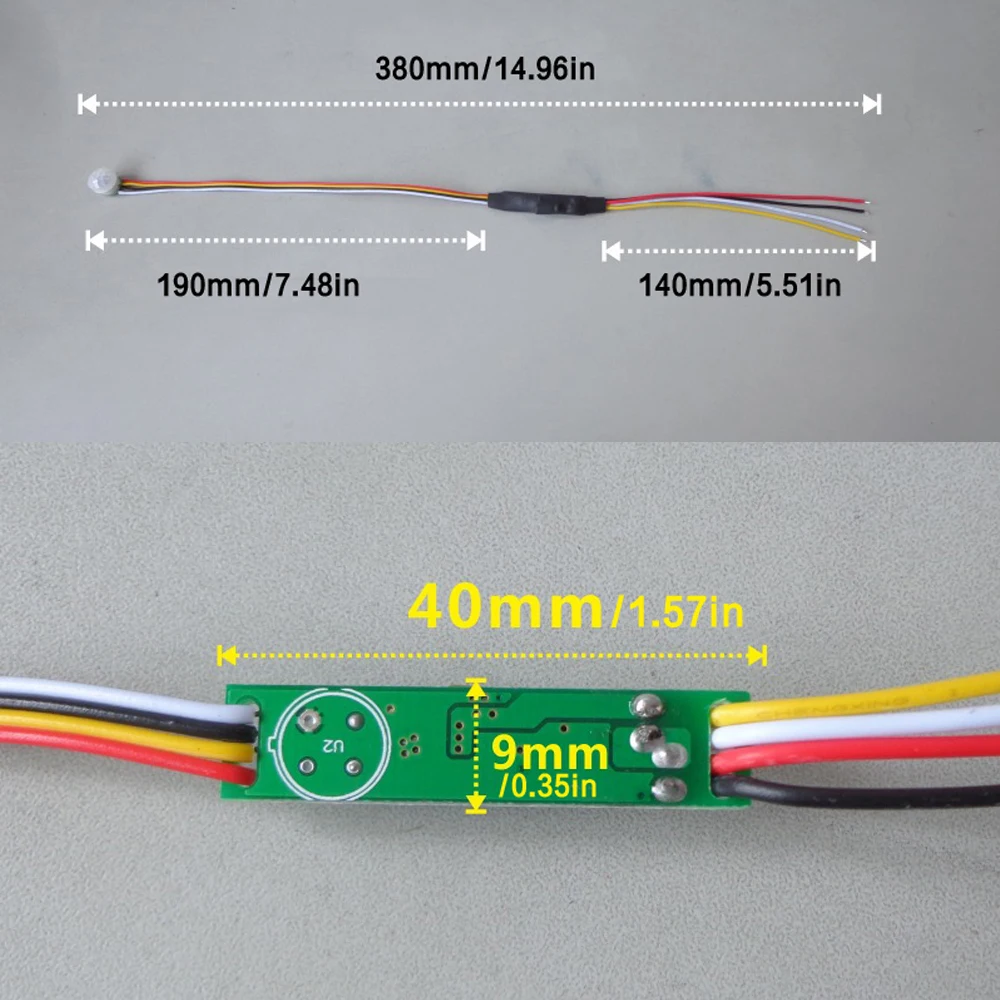 DC 5 V-24 V 1A авто светодиодный ламповый переключатель Инфракрасный датчик движения из pir детектор переключатель 12W Реклама светильник шкаф освещение гаражей Сенсор