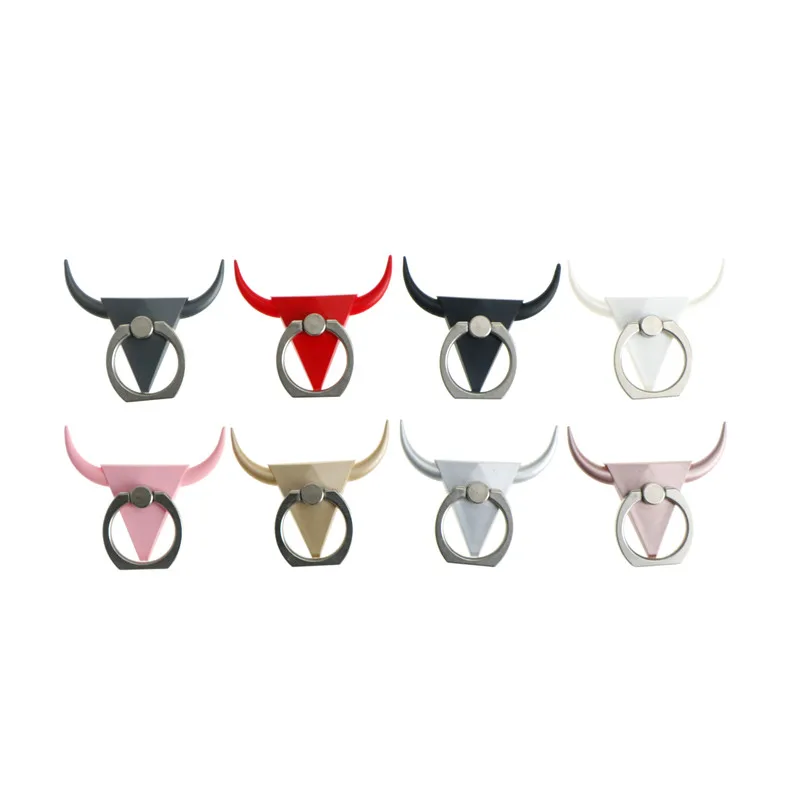 Universal Bull Zinc Alloy Universal Mobile Phone 360 Degree Finger Ring Metallic Stand Holder for iPhone/Samsung/Huawei/Xiaomi Universal Bull Zinc Alloy Universal Mobile Phone 360 Degree Finger Ring Metallic Stand Holder for iPhone/Samsung/Huawei/Xiaomi