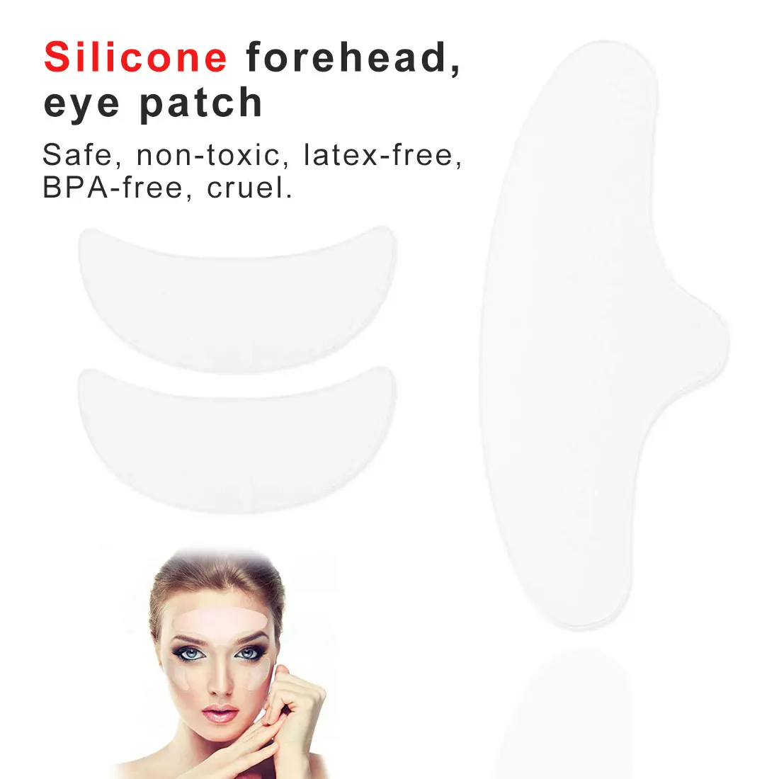 

Prevent Face Wrinkle Anti Wrinkle Eye Face Pad Medical Grade Silicone Invisible Chest Pad Anti aging Eliminate