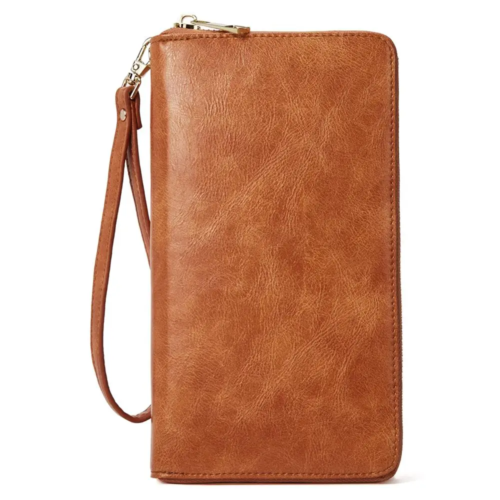 CHALLEN Leather Women Wallets PU Designer Zipper Long Wallet Women Card Holder Ladies Purse Money Bag Carteira Feminina