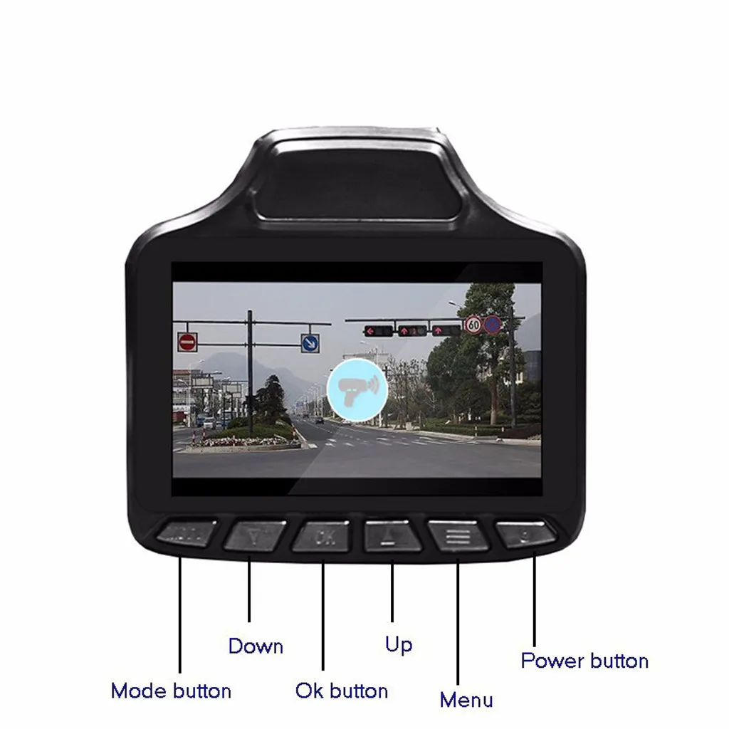 OMESHIN Авторегистраторы Dual-в-одном радар зеркало Камера карточный видеомагнитофон Видеорегистраторы для автомобилей dash cam 140 градусов широкоугольный 19Apl25