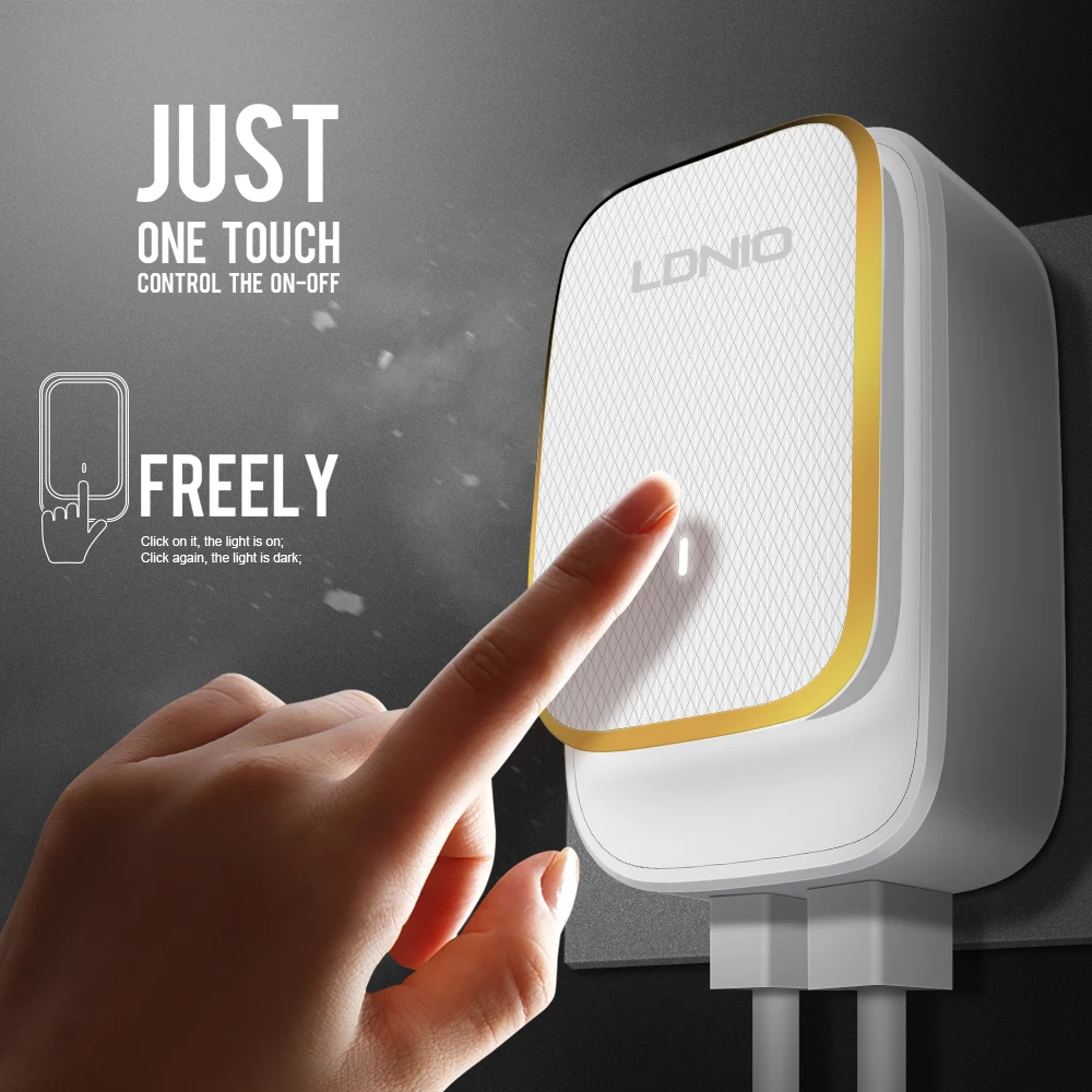 LDNIO A2205 оптовая продажа зарядное устройство для мобильного телефона с вилкой США