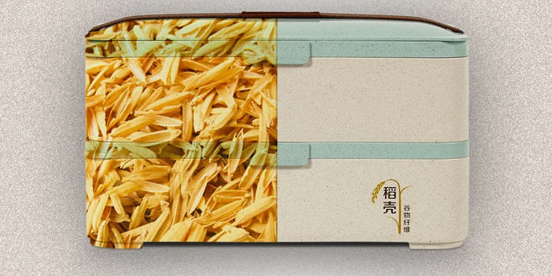 Микроволновая Пшеничная солома Bento Ланчбокс в японском стиле пластиковый контейнер для хранения суши-еда для пикника и кемпинга