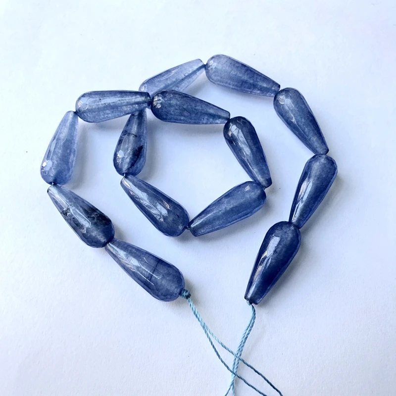 彩玉 10x28mm 切面水滴珠子  18元 (126)