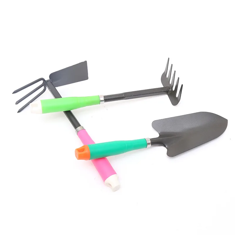 3Pcs/set Gardening Tools Dual-purpose Rake/Spade/Shovel Cultivation Hoe for Garden/Flower/Grass Hand Tools Planting Tools