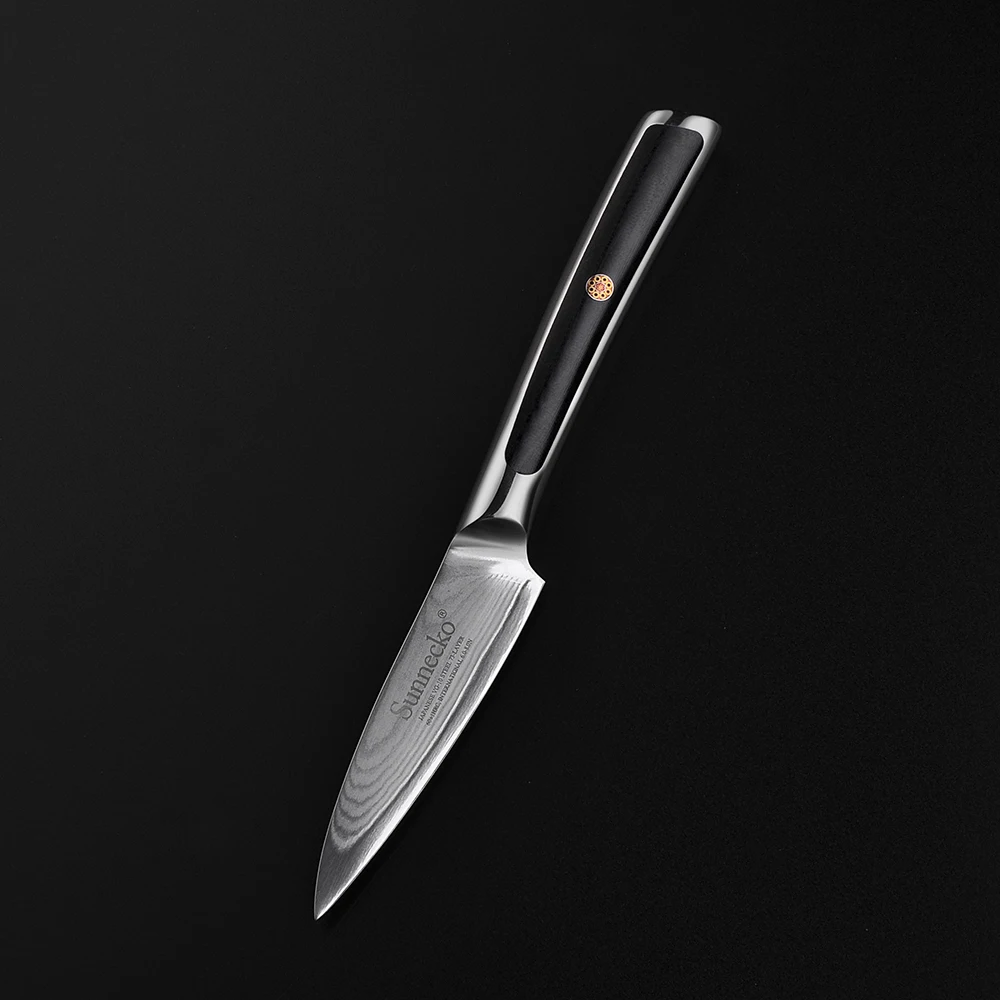 SUNNECKO 6 шт Кухня Набор ножей Slicer утилита Santoku шеф-повар Ножи ножи японский Дамаск VG10 Сталь Sharp G10 ручка