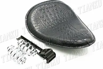

Black Crocodile stripes Leather Seat For Honda Shadow Spirit Sabre Aero ACE Steed VLX 400 600 1100 DLX VTX1300 1800 Magna VF250