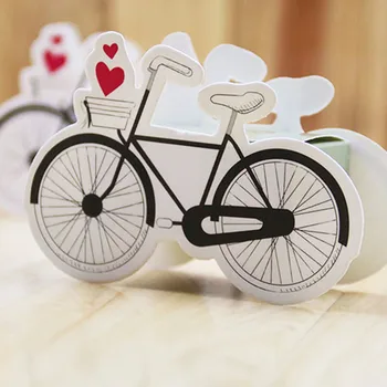 

10pcs 6.8x10x3.5cm Cartoon Bike Candy Boxes Birthday Party Favor Bag Chocolate Cookie Packing Gift Box Wedding Favors Supplies