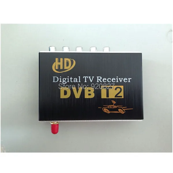 Мобильный цифровой автомобильный DVB-T2 HD 1080P внешний Автомобильный тюнер 100 км/ч цифровой ТВ-приемник DVB-T2