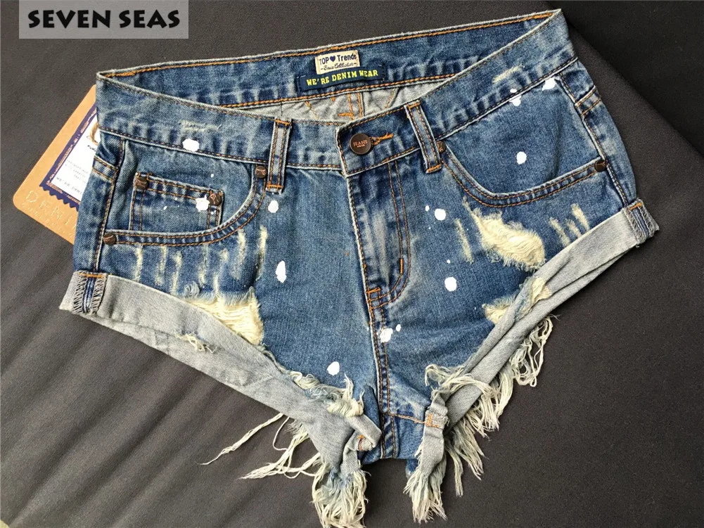 New Sexy Mini Ripped Shorts High Waist 