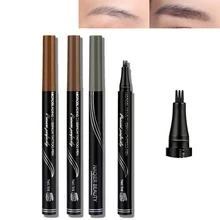 Бренд тени для бровей Косметика натуральная долговечная краска татуировки бровей водонепроницаемый черный коричневый карандаш для бровей Макияж набор