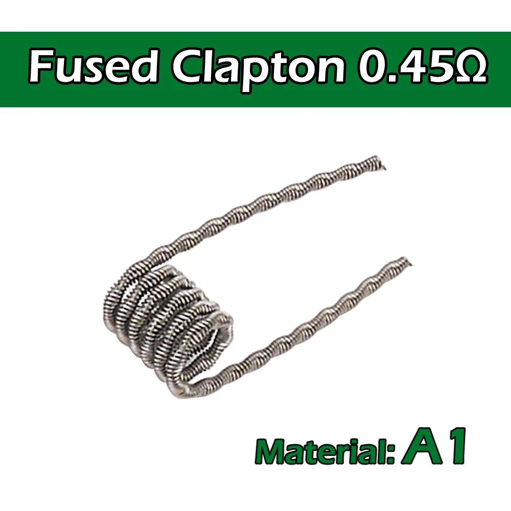 10 шт./кор. A1 Alien Clapton Flat Тигр плавленого Mix Twisted С HIVE с сопротивлением QUAD преднамотанные койлы для RDA распылитель Vape ручка DIY Аксессуары Катушка