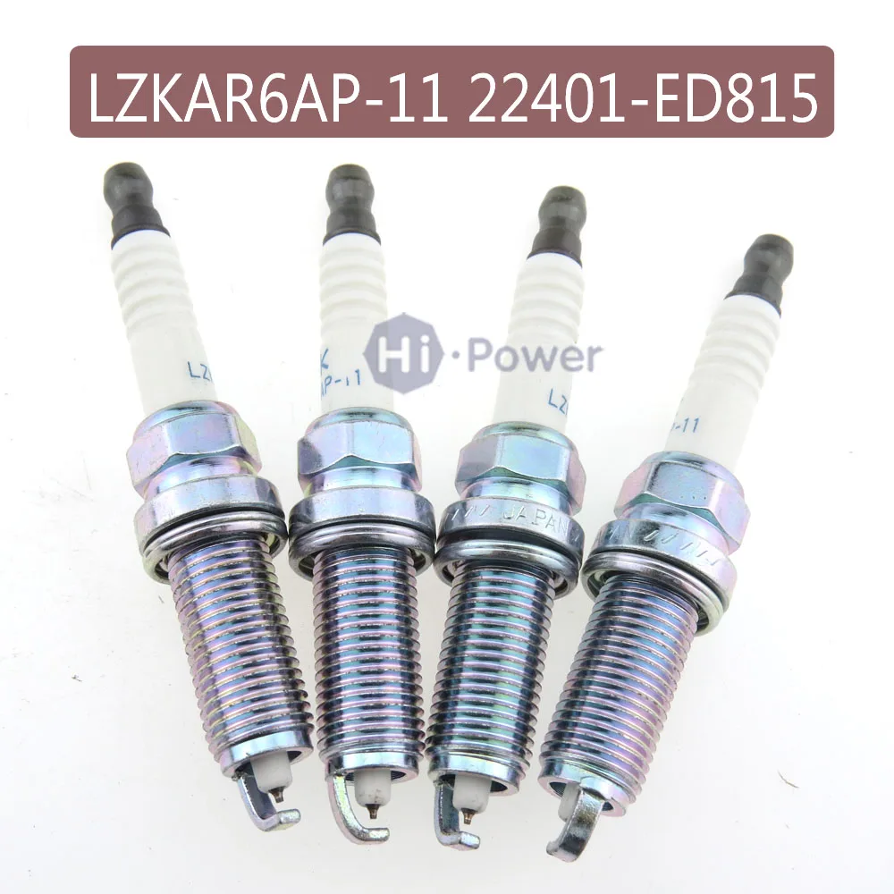 

Wholesale LZKAR6AP-11 22401-ED815 Iridium Spark Plug For Nissan Micra March Note Tiida X-Trail Cube 22401 ED815 LZKAR6AP 11