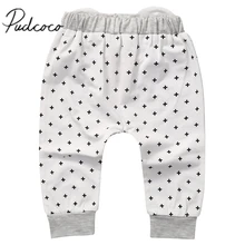 Штаны-шаровары для маленьких мальчиков и девочек, новинка года, повседневные штаны с рисунками, леггинсы, брюки, возраст От 0 до 2 лет