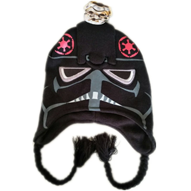 Boys//Mens STAR WARS /"Darth Vader/" Knit Gloves Stretchable Dark Blue One Size NEW