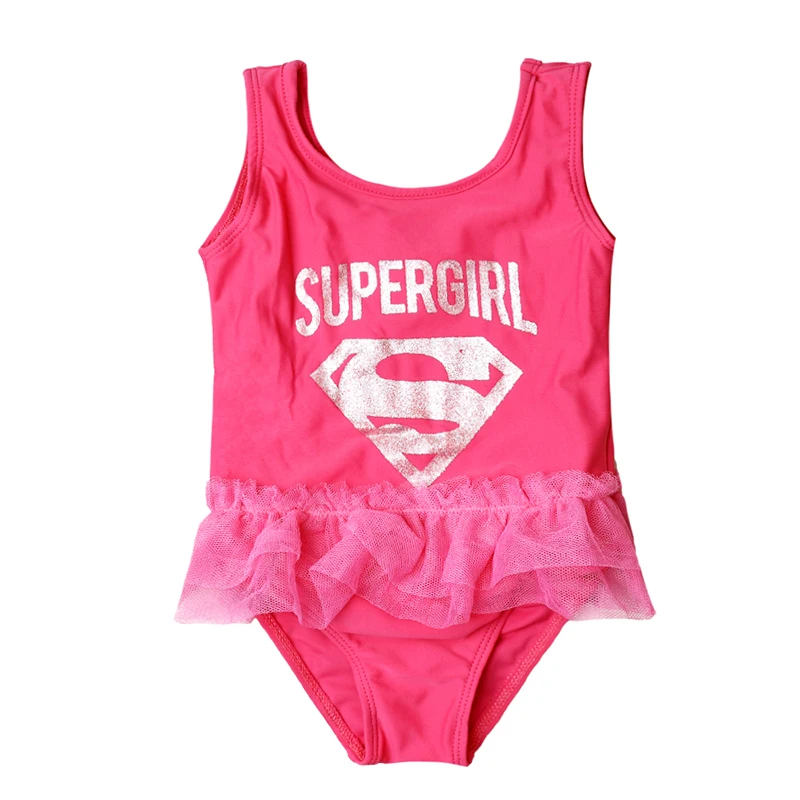 Новая одежда для купания для девочек, костюм для плавания для девочек, Цельный купальник для девочек, детская одежда для пляжа, детские надувные изделия для плавания, костюм Biquini infantil-SW627 - Цвет: rose