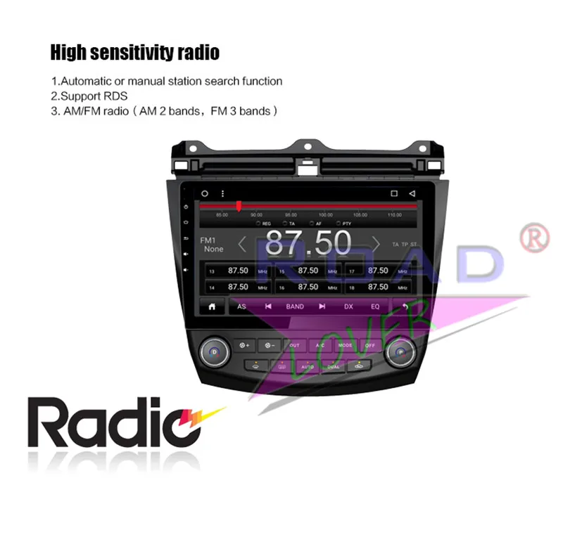 Clearance Roadlover Android 8.1 Car Multimedia  Player For Honda Accord 2004 2005 2006 Stereo GPS Navigation Radio Magnitol 2 Din NO DVD 20