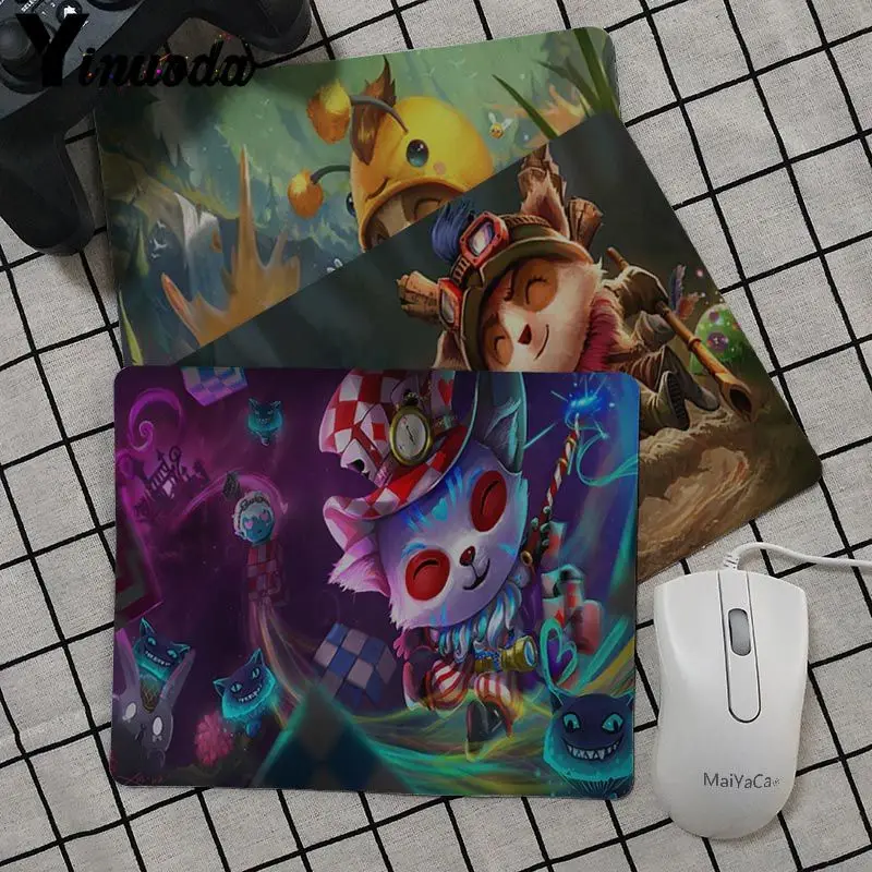 

Yinuoda In Stocked LOL Teemo Laptop Gaming Mice Mousepad Notebook Non-Slip Mousepad gamer Computer Tablet anime Mouse Pad