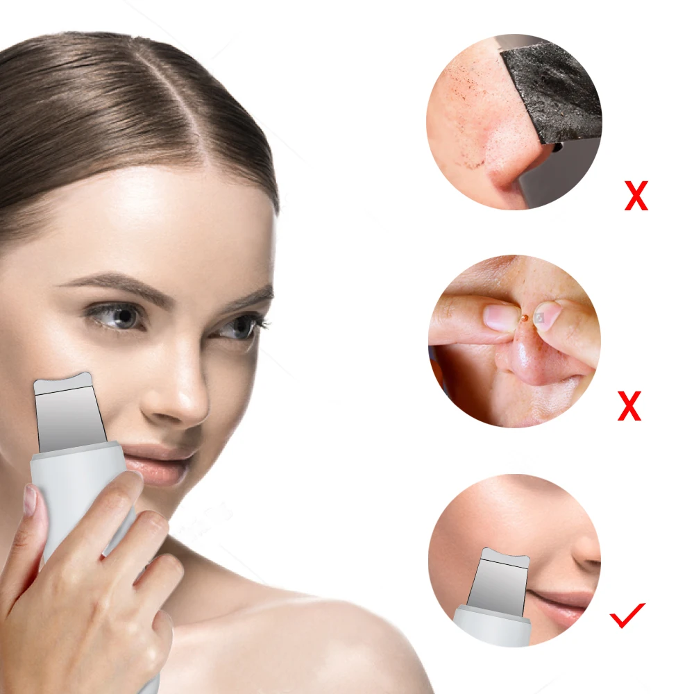 Skin Scrubber Ultrasonic Deep Face Cleaning Machine Anti Wrinkles Skin Whitening Lifting Blackhead Removal Facial Care 5