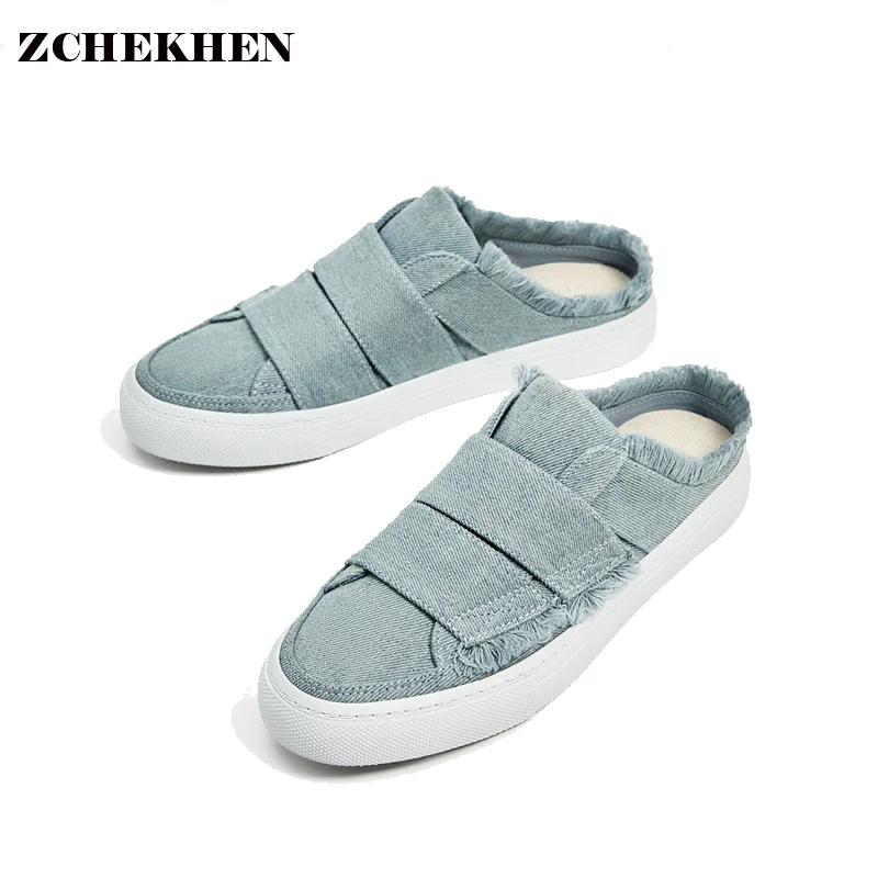 

Spring Summer women Shoes canvas women Flat Shoes Casual Loafers Slip On shoes semi drag shoes Zapatos Muje white